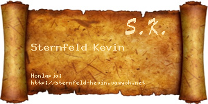 Sternfeld Kevin névjegykártya